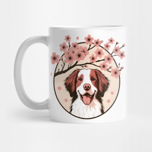 Brittany Enjoys Spring Amidst Cherry Blossoms Splendor Mug